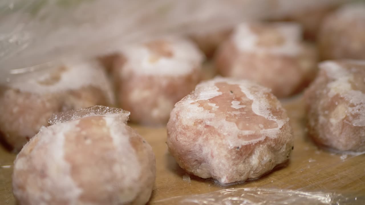 냉동 생고기 반제품을 냉장고에서 분해하는 데 사용됩니다.