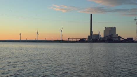 wind turbines on the shores of aalborg