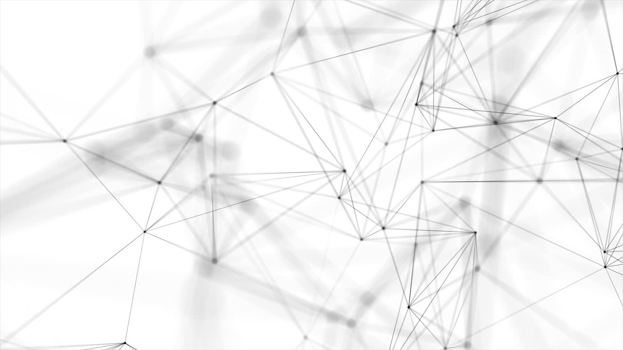 Looped futuristic technology molecular abstract plexus network