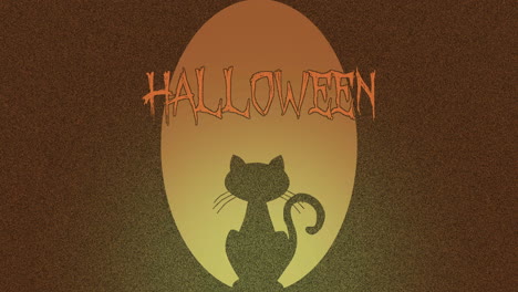 Geheimnisvolle-Katzensilhouette-Unter-Halloween-In-Nächtlicher-Umgebung