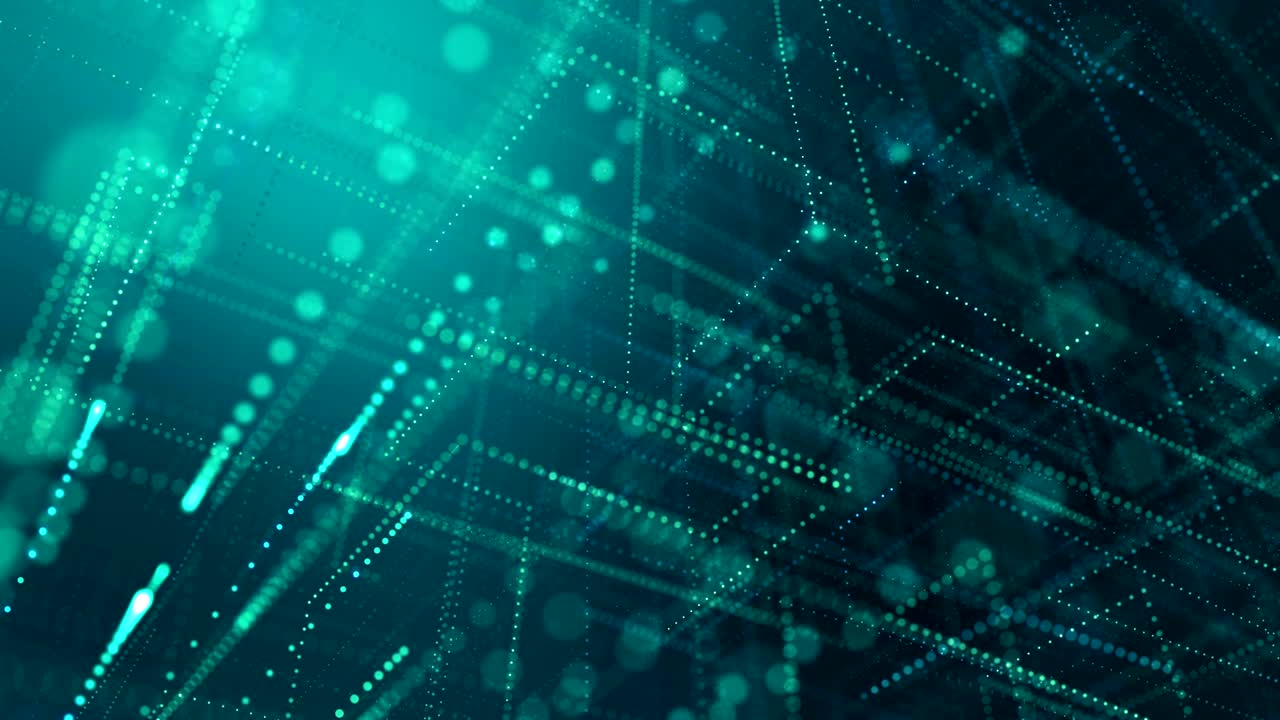 Digital data transmitted video technology background
