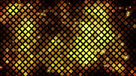 gold glow geometric abstract background. yellow iridescent diamond pattern. looped animation.