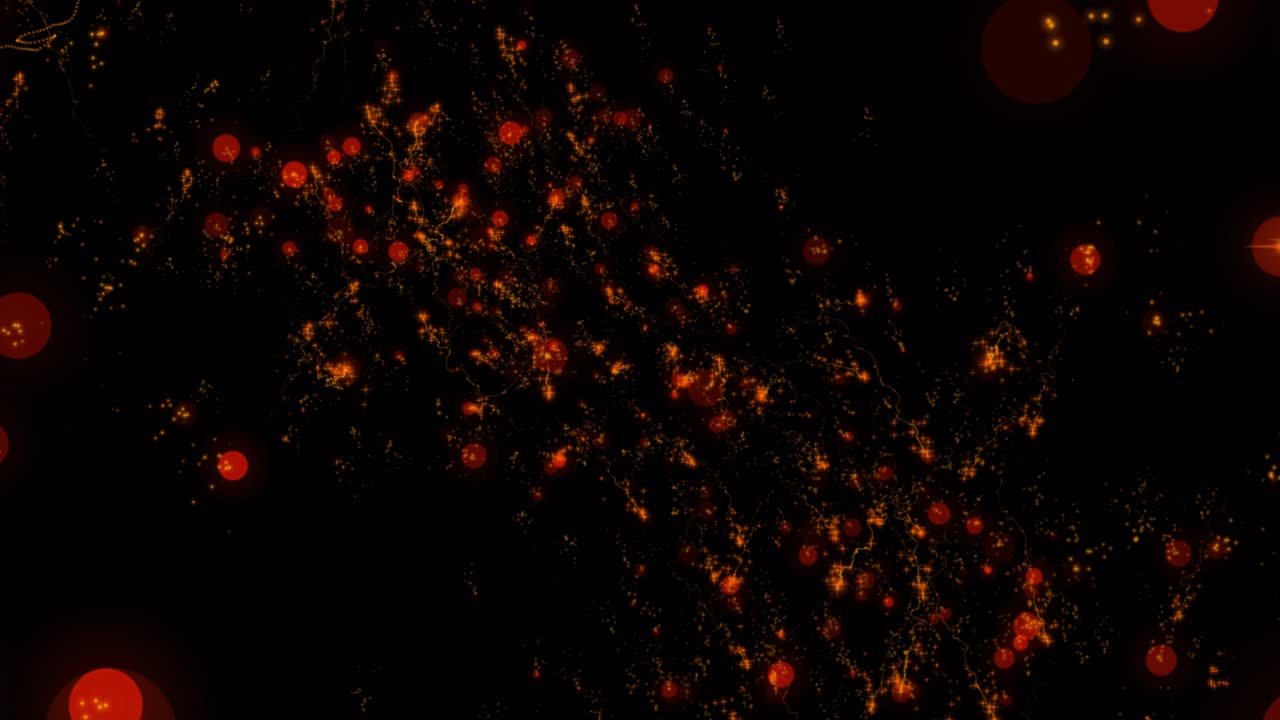 gold particle floating animation, for video overlay