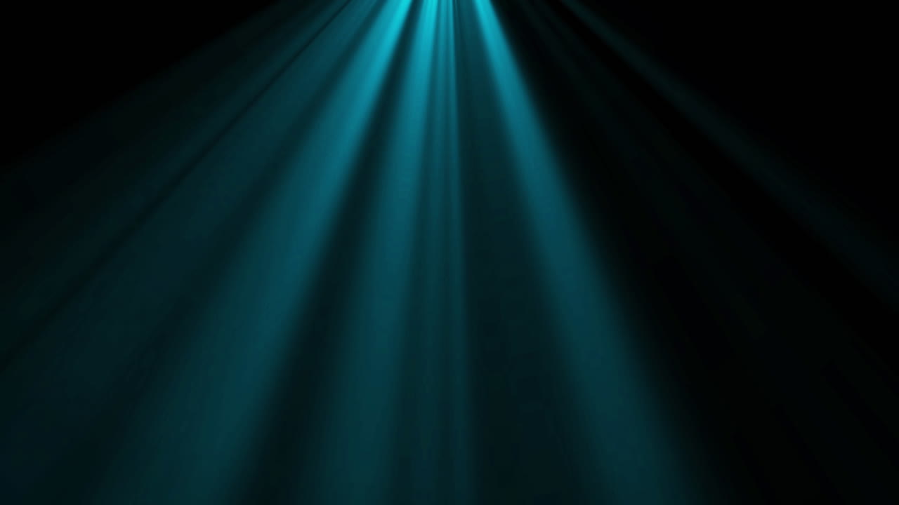 Animation of light rays over black background