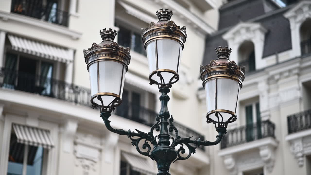 Metallic lanterns in Monte Carlo district, Monaco