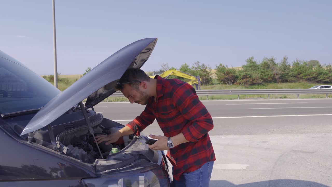 avería del coche, servicio de apoyo, llamada.