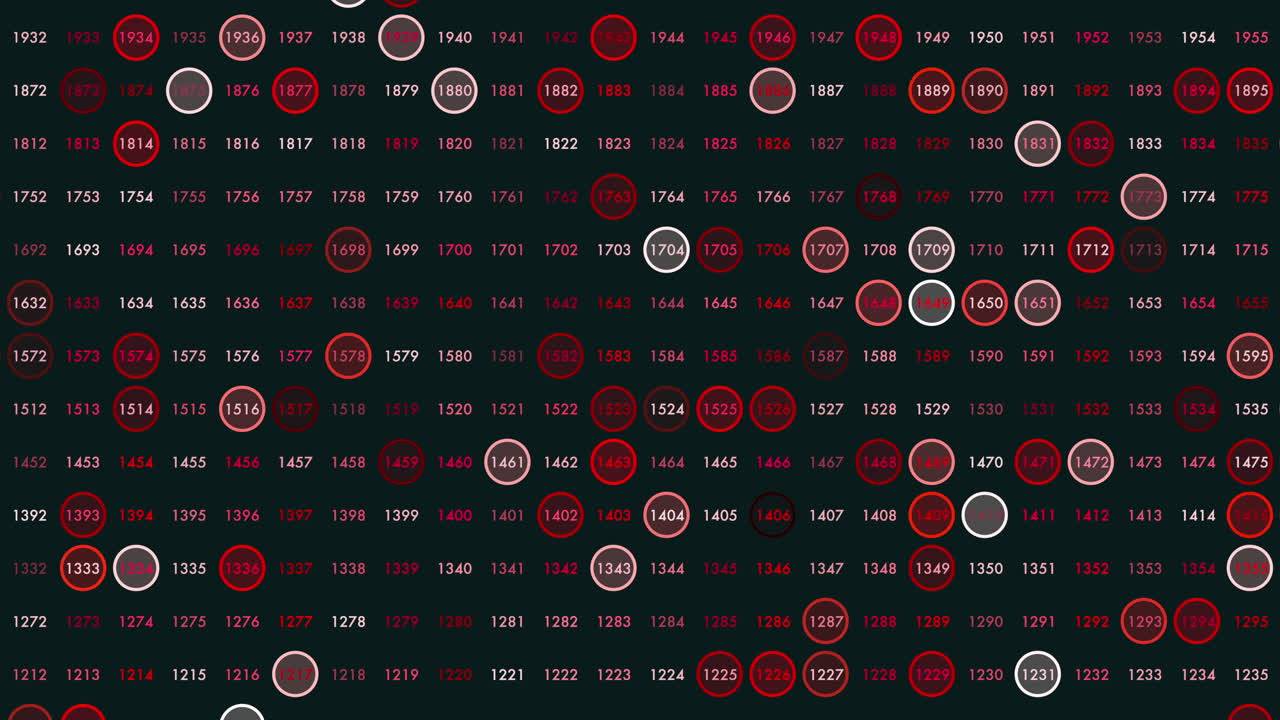 Matrix pattern with neon numbers on black space 4