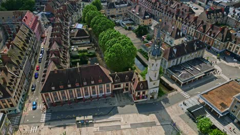 clock tower, evreux, normandy in france