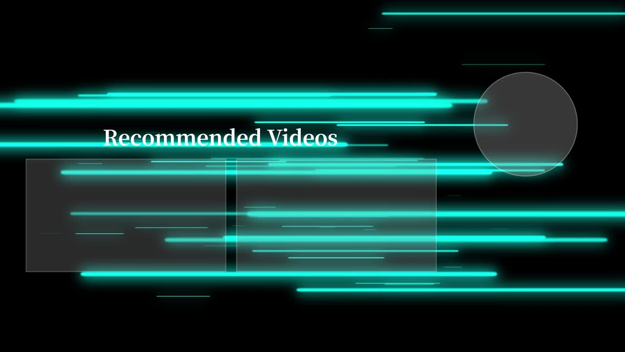 Object lighting end card ending screen motion graphics
