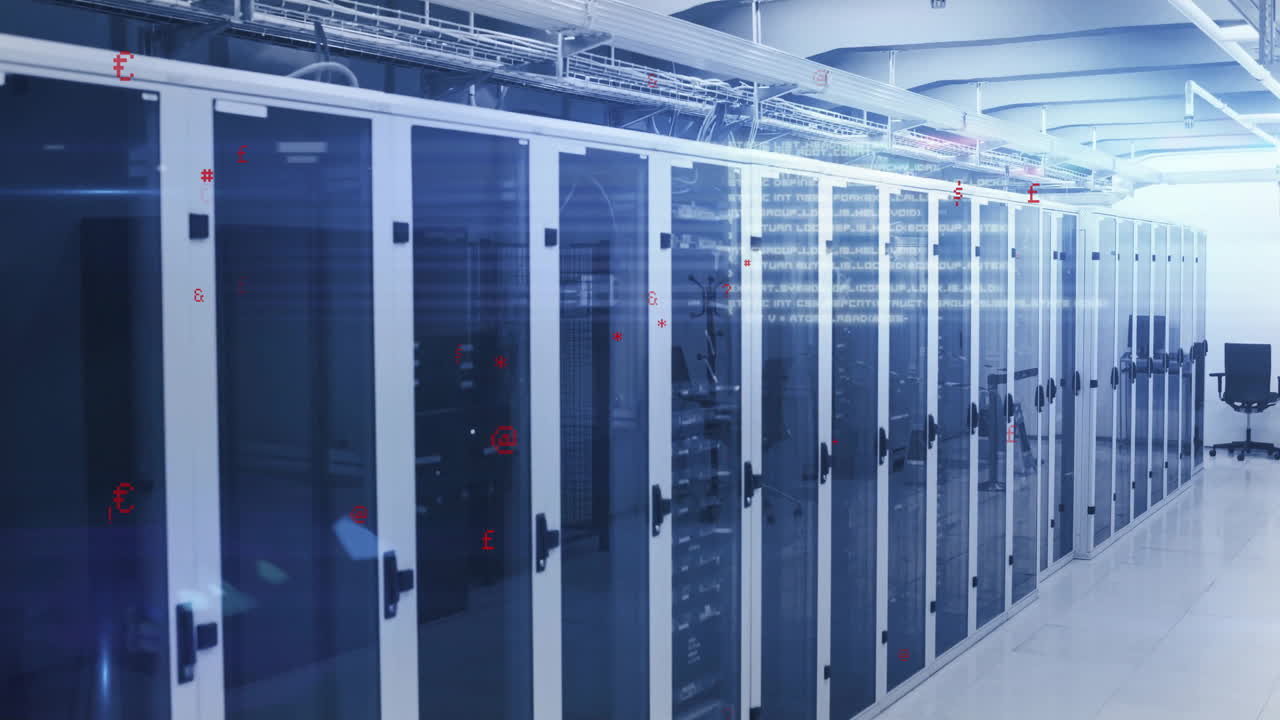 Animation of digital data processing over computer servers