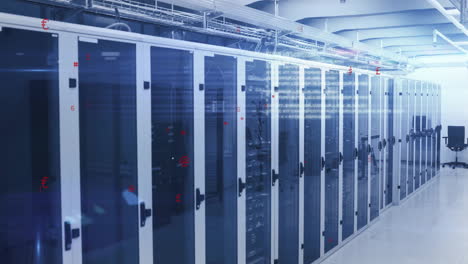 animation of digital data processing over computer servers