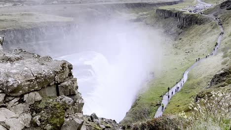 Iceland---Golden-Circle---Capture-the-mesmerizing-dance-of-water-and-light-at-Iceland's-Gullfoss-waterfall