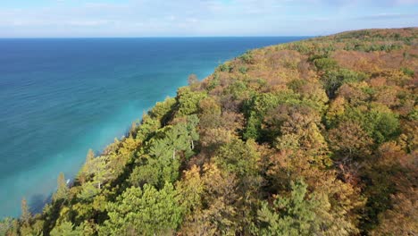 4K-Drone-of-car-in-Autumn