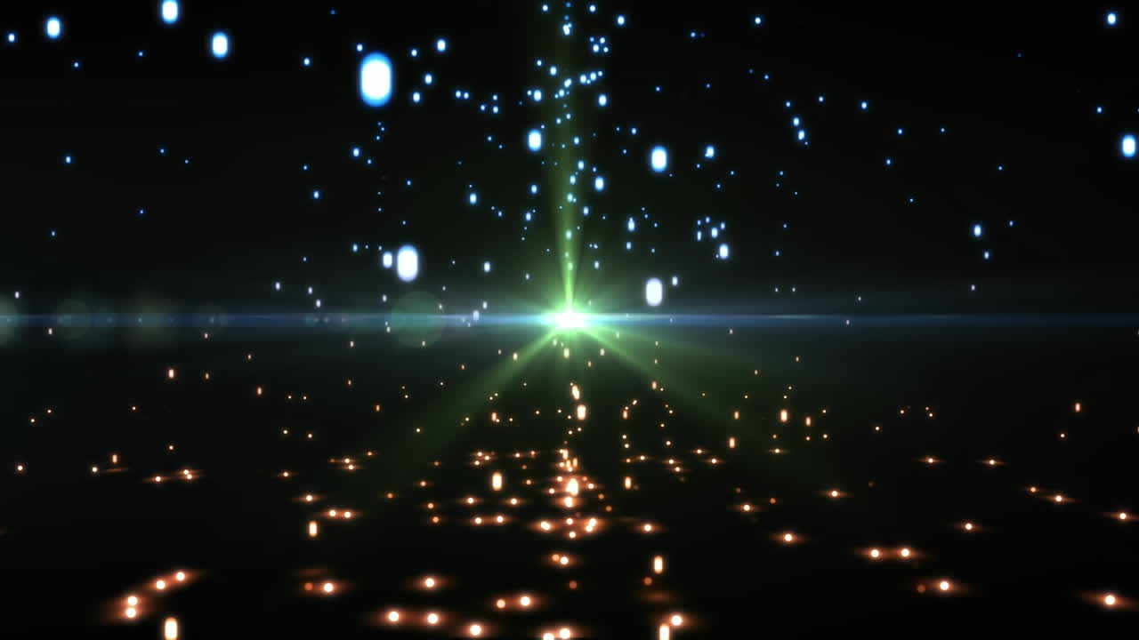 밝고 검은 바탕에 떨어지는 점들의 애니메이션