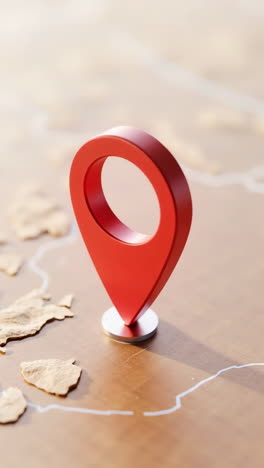 red location pin on a map