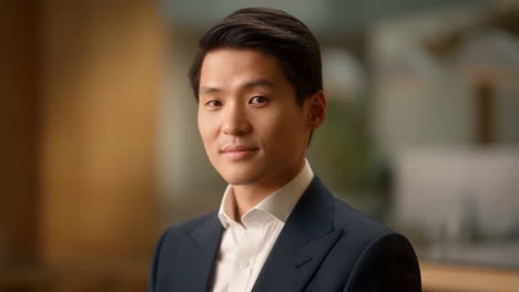 portrait of a professional asian businessman