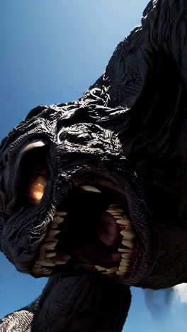 giant monster kaiju rampage through city