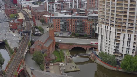 Drone-Shot-Pulling-Away-From-Castlefield-Canals-01