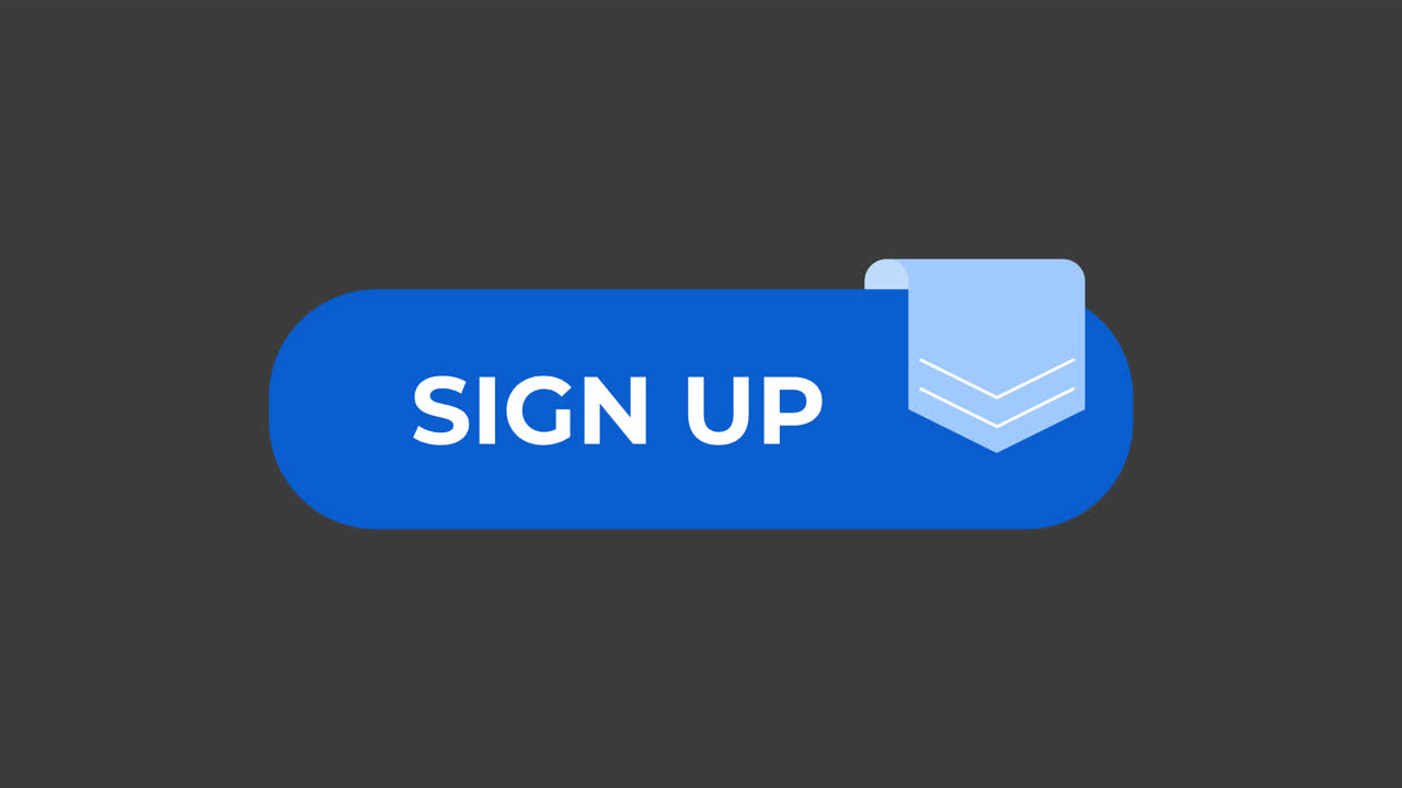Blue Sign Up Button for Web