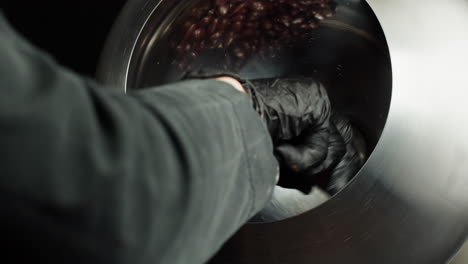 chocolate bean processing in an industrial setting