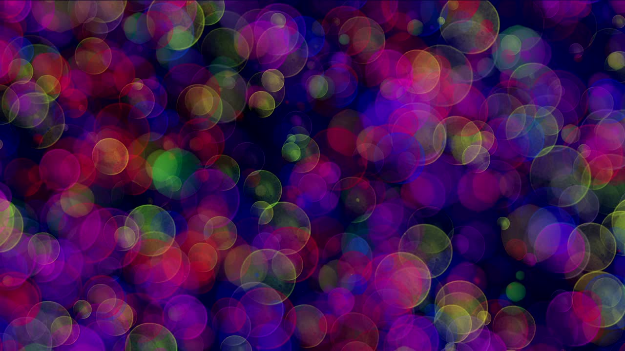 círculos de luces bokeh
