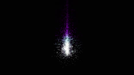 abstract glowing particle design