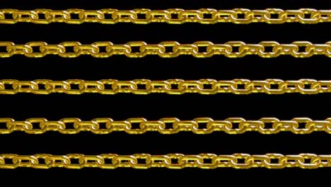 animación de bucle de conexión de enlace de cadena de oro