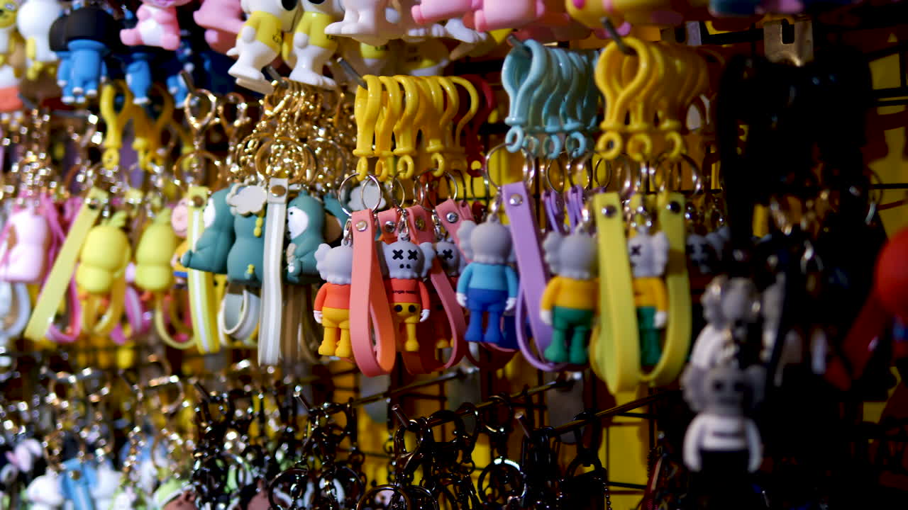 key chains for sale at open market Thailand Bangkok, Ratchada
