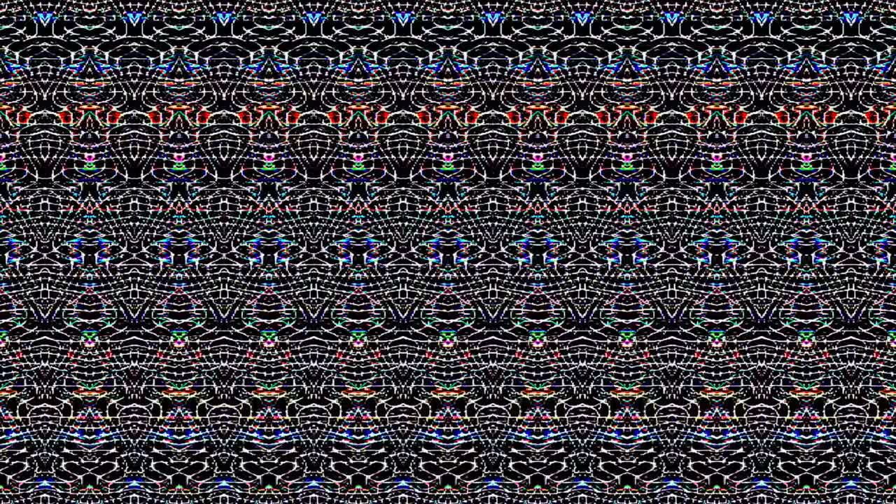 líneas brillantes que establecen el movimiento de la onda, coloridas, sobre un fondo negro