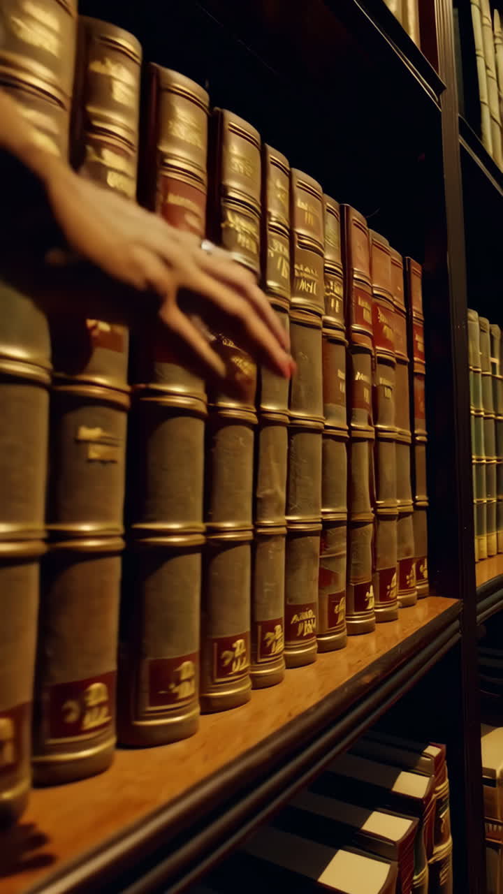 interior de la biblioteca antigua