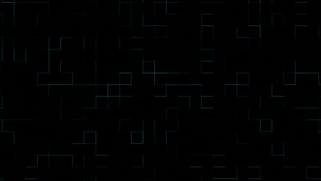 abstract motion graphics digital blue line squares background.