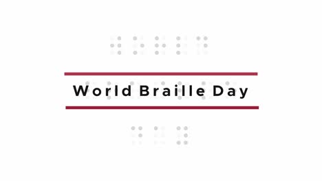Animación-De-Guión-Visual-Del-Día-Mundial-De-Braille-En-Blanco