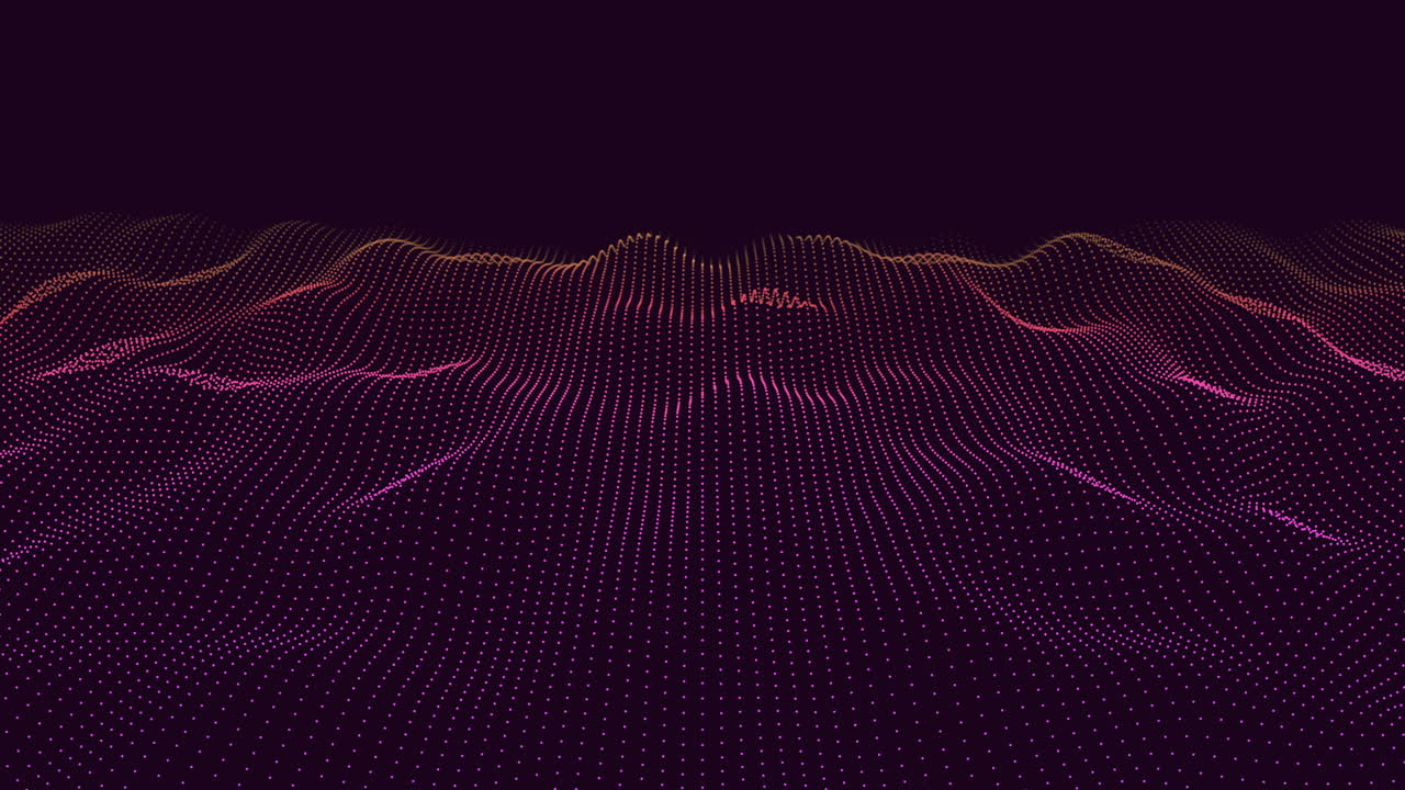 Dynamic purple and pink zigzag wave pattern on dark background