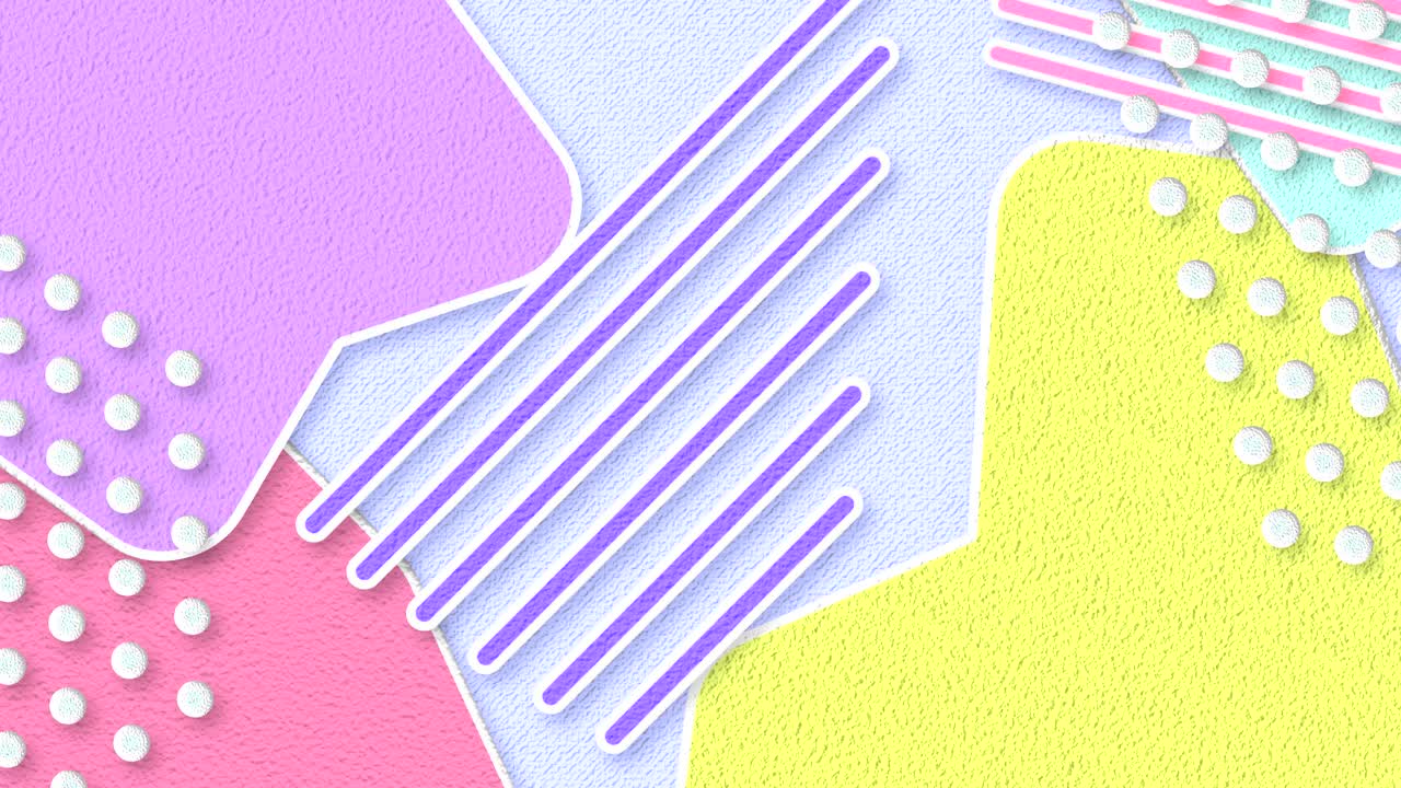 fondo animado abstracto con elementos y formas geométricas gráficas