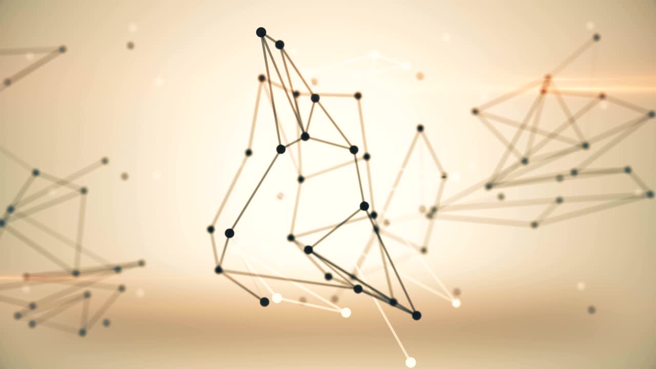 추상적인 통신 기술 네트워크 디지털 배경