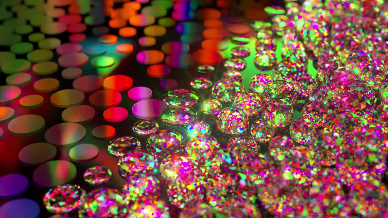 las burbujas de colores explotan.