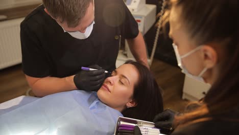 cosmetic procedure in a medical clinic