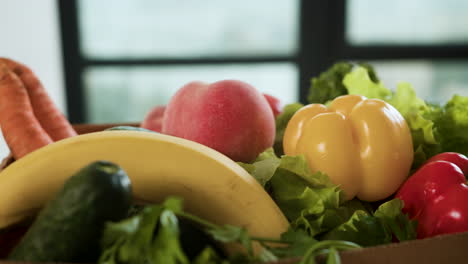 delivery box with vegetables