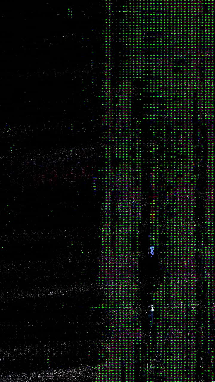 Abstract Digital Glitch Noise and Static Background