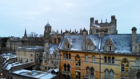 aerial view of central oxford, united kingdom