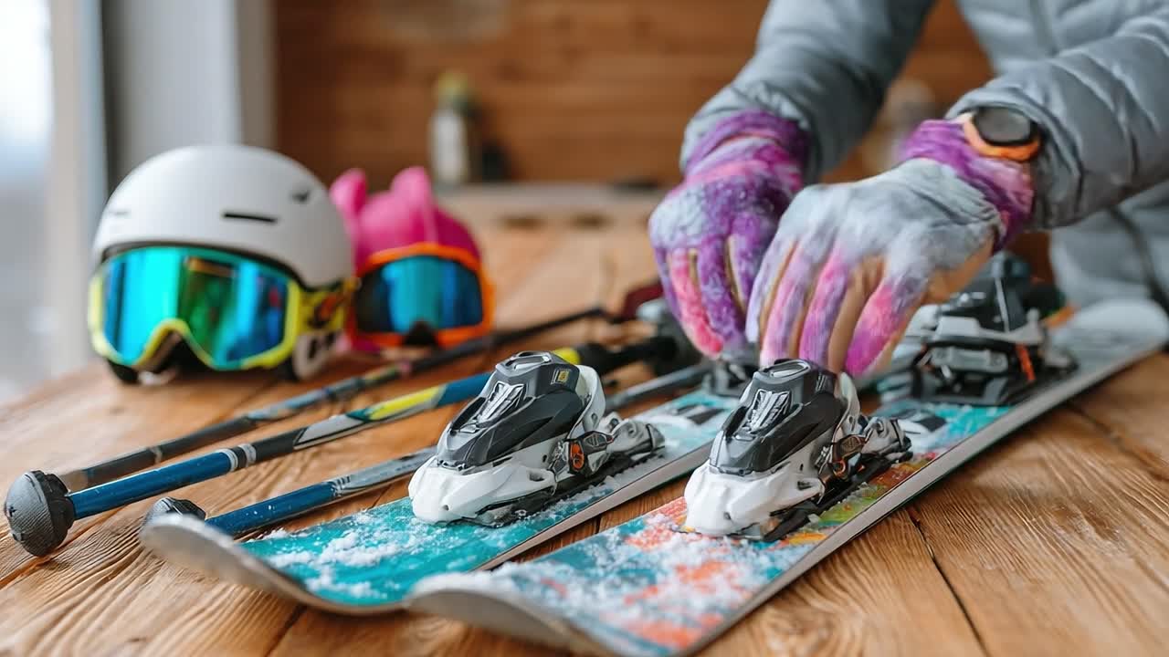 Preparing Ski Equipment: A Close-Up on the Art of Tuning Skis and Essential Accessories for an Epic Winter Adventure