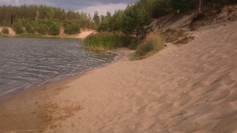 sandy lake beach