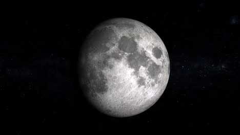 da lua cheia à lua nova. fases de lua ultra realistas. lua e estrelas em 3d. vídeo 4k