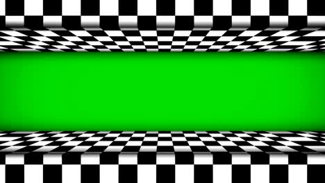 animación de la puerta de comprobación con pantalla verde