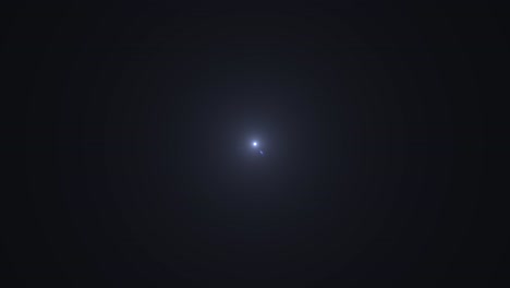 abstract blue light resembling the start of light-speed travel