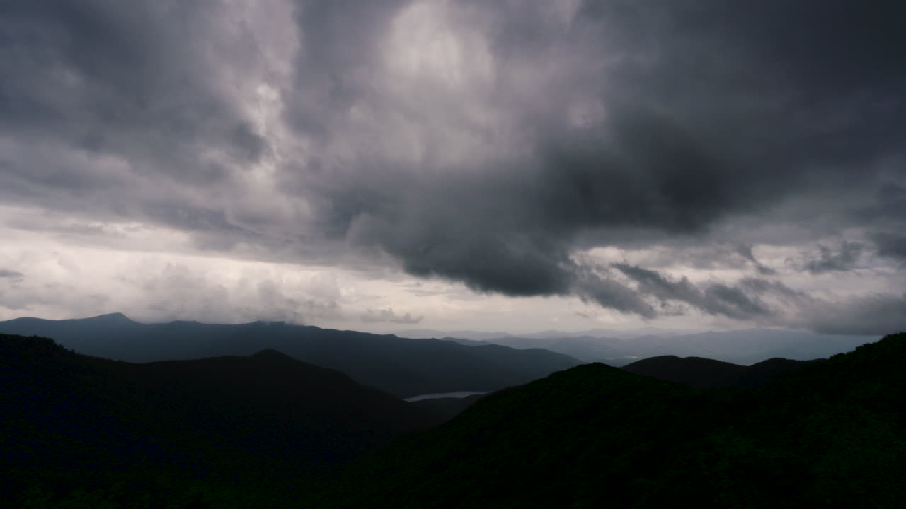 Gloomy Mountain Landscape