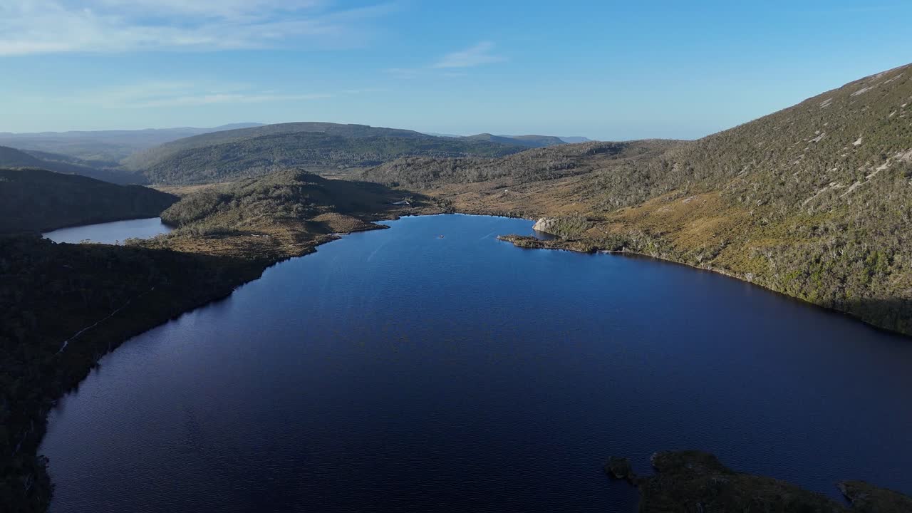 Aerial View of Dove Lake, Cradle Mountain-Lake St Clair National Park, Tasmania