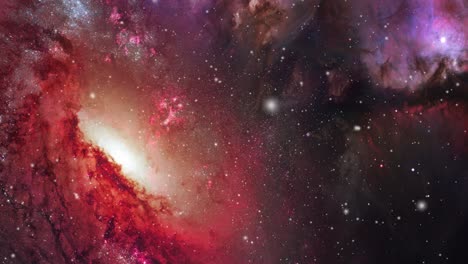 la superficie de una galaxia flota en el universo