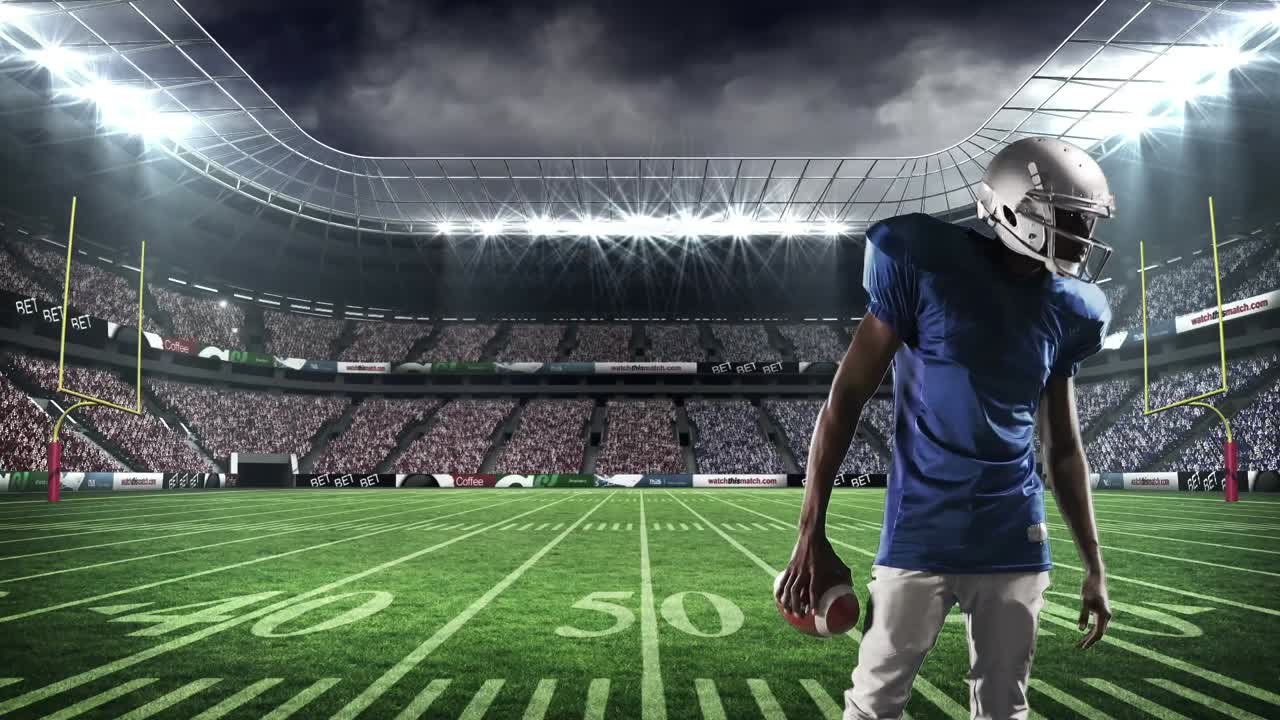 Indicare il dito del giocatore di football americano
