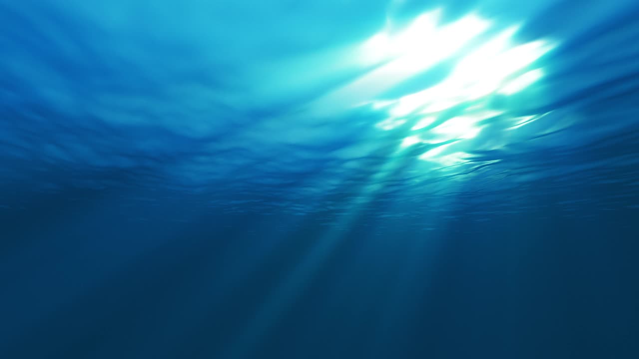 luz bajo el agua animación 4k